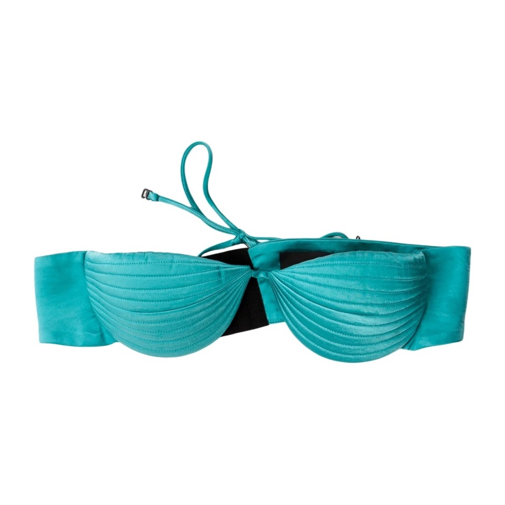 BEVZA Turquoise Shell-Style Bralette/ Bellini Top NWT - Picture 3 of 7